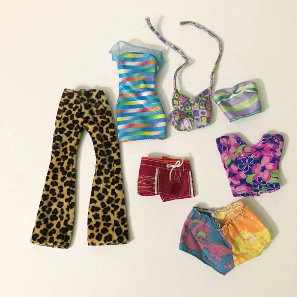 Mix Lot of Doll  Clothes Dress Pants Shirt Shorts Tops Barbie - Picture 2 of 8